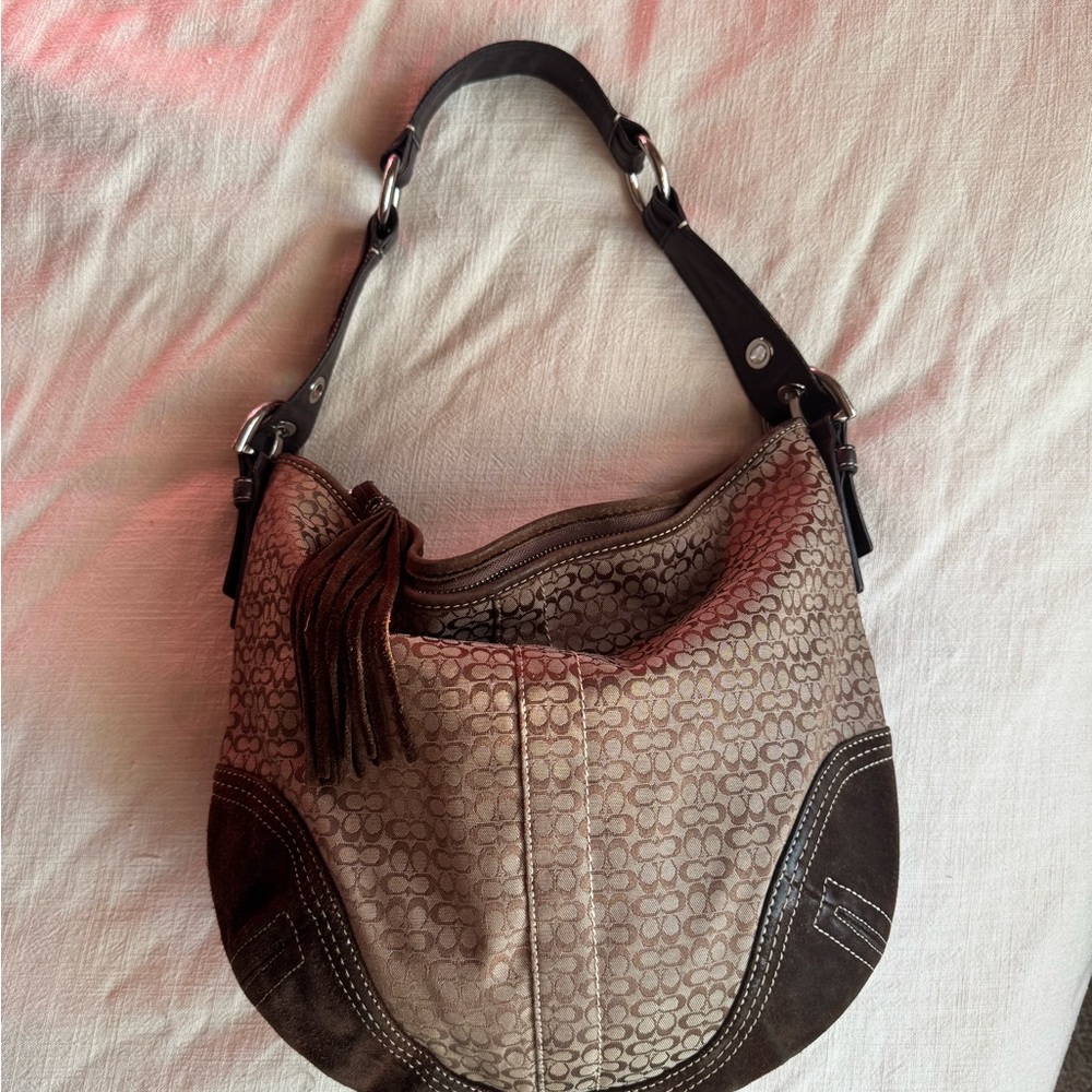 Brown coach hobo bag ✨🤎